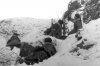 Огневая позиция 82-мм миномета обр. 1941 г. на обратном склоне холма. Карельский фронт.