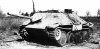 Hetzer, поврежден и брошен. Балатонская операция. Весна 1945 г.