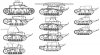 Various tank projects based on T-18 (MS-1)