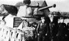 Этот T-34 образца 1942, снабженный громкоговорителем, использовался для вещания на немецкие войска на передовой