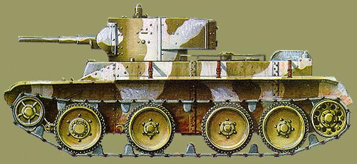 Легкий танк БТ-5. 123-я танковая бригада, Ленинградский фронт. Ноябрь 1941