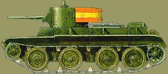 Легкий танк БТ-5. Испания 1938