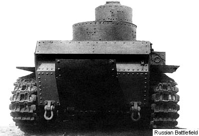 T-24 medium tank (rear view). 1940