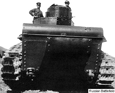 The T-12 tank during trials at Kharkov. June 1930