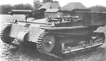 Английская Mk.IV Carden-Loyd, вооруженная 7,92-мм пулеметом Vickers